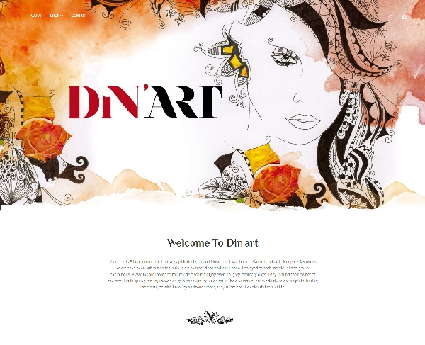 DinArt webáruház készítés